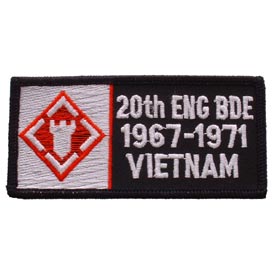 VIETNAM 20TH ENGINEER BRIG. 1967-1971 PATCH  