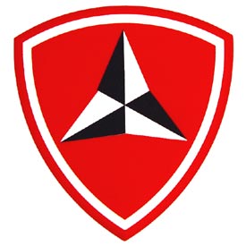 3RD MARINE DIVISION INSIDE WINDOW DECAL  