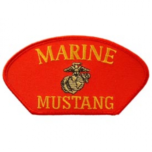 USMC MUSTANG HAT PATCH  