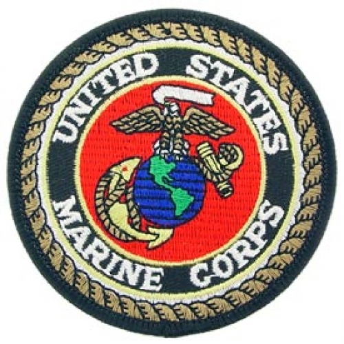 USMC LOGO WITH COLOR PATCH  