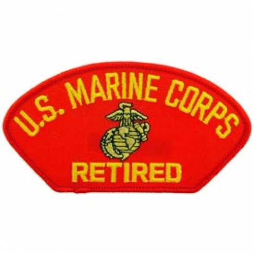 USMC RETIRED HAT PATCH  