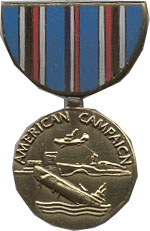 AMERICAN CAMPAIGN PIN  