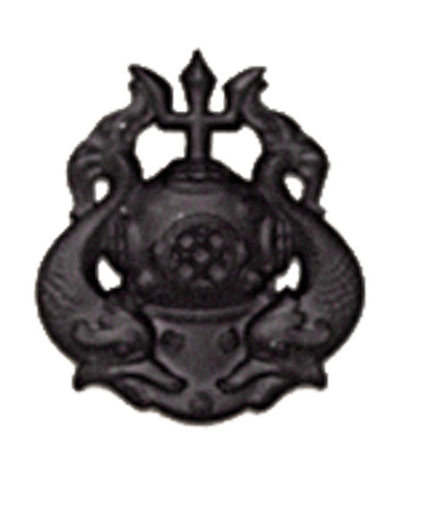 Army Badge: Master Diver - Black Metal