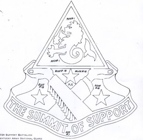 103 SPT BN ARNG KY  (THE SUMMIT OF SUPPORT)   