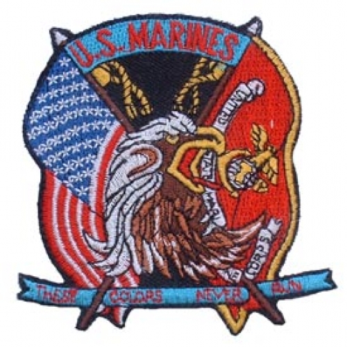 USMC THESE COLORS DON'T RUN PATCH  