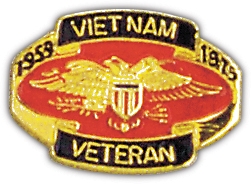 VN VETERAN 1959-1975 PIN  