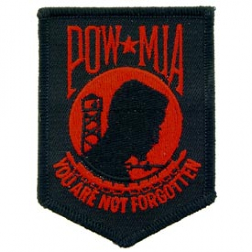 POW MIA RED PATCH  