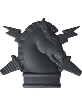 Army   Officer Branch Of Service Collar Device: Psychological Operations Officer - Black Metal