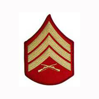 Female - Sergeant (E5) - Gold/Red  