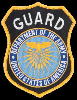 DEPT. OF ARMY GUARD/1 W/VELCRO  