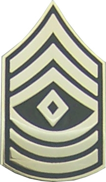 USA FIRST SERGEANT E-8 PIN  
