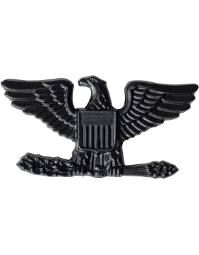 Army Officer Rank: Colonel - Black Metal