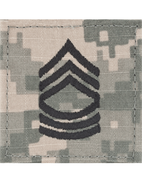 ACU Rank: Master Sergeant - With Fastener