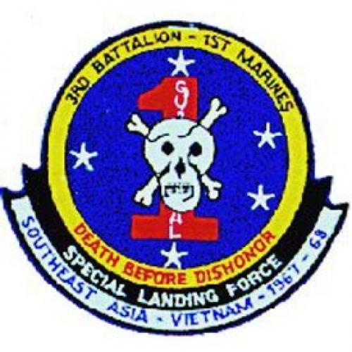 USMC 3RD BATTALION 1ST MARINES PATCH  
