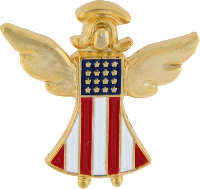 AMERICA IS MY GUARDIAN ANGEL PIN  