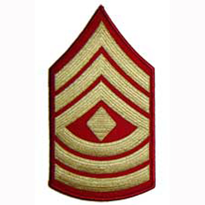 First Sergeant (E8) - Gold/Red  