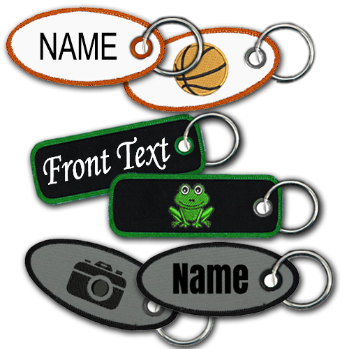 Custom Key Tag, Luggage/Crate Tag with Colored Grommet